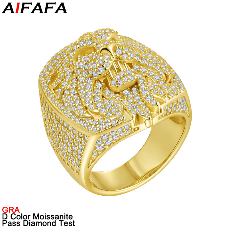 Street Fashion Jewelry - D Color Full Moissanite Diamond Rings