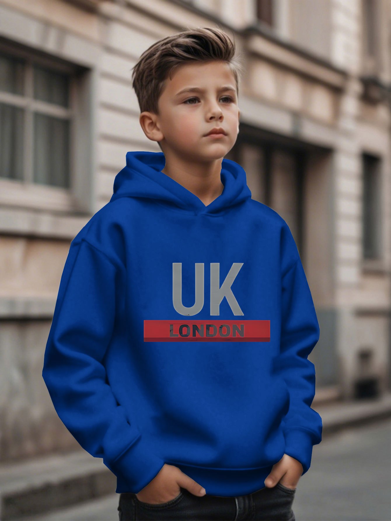 UK London Printed Hoodie Boys' - огляд і ціна Street Fashion In London