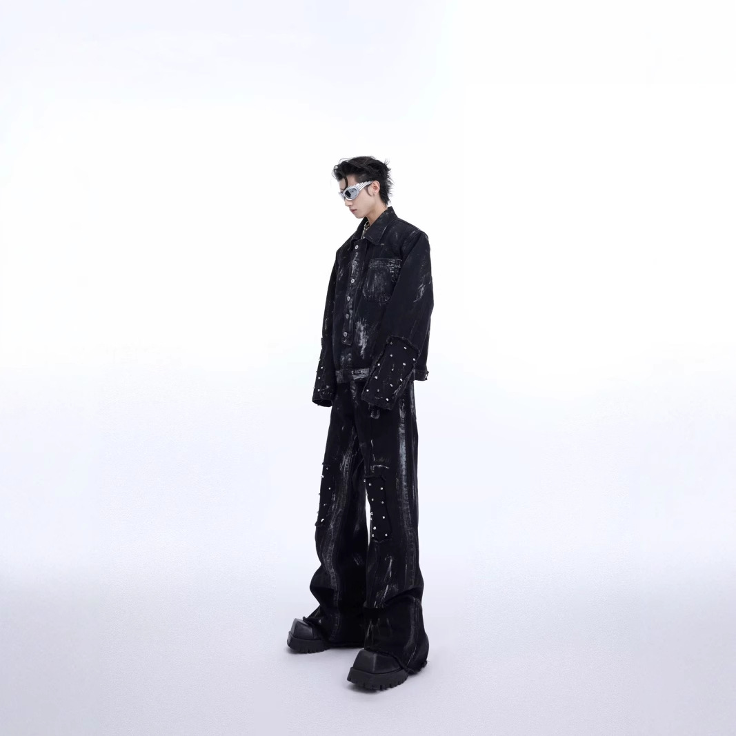 2025 New Vintage Men's Denim P - огляд і ціна Street Fashion Japan 2025