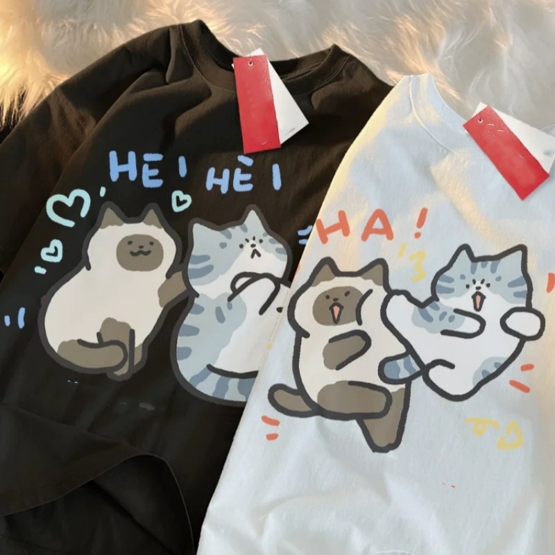 ZAZOMDE 2025 Funny Cat Print H - огляд і ціна Street Fashion Japan 2025
