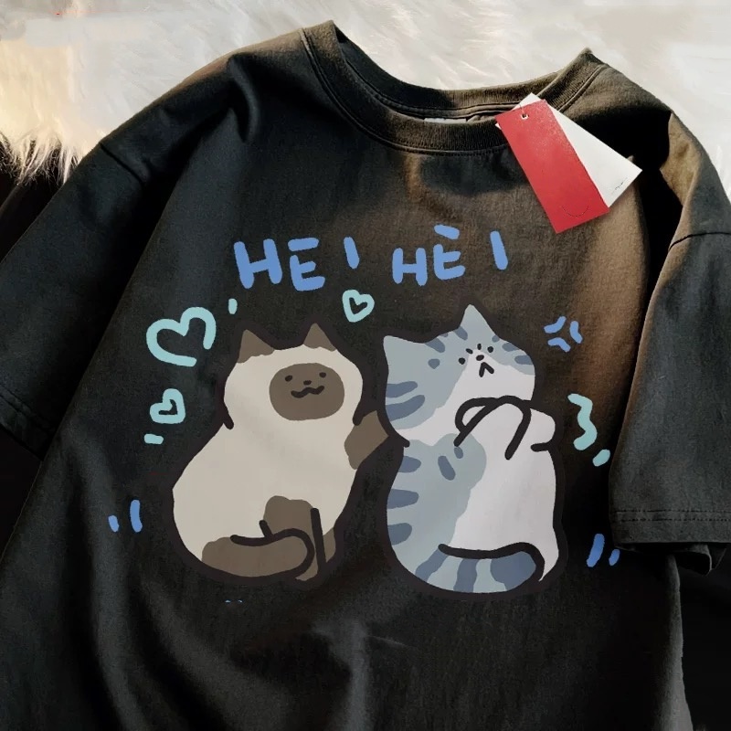 ZAZOMDE 2025 Funny Cat Print H - огляд і ціна Street Fashion Japan 2025