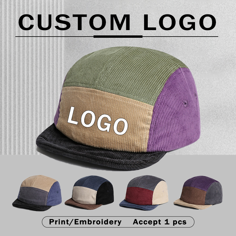 Retro Short-brimmed Corduroy B - огляд і ціна Corduroy Cap 5 Panel
