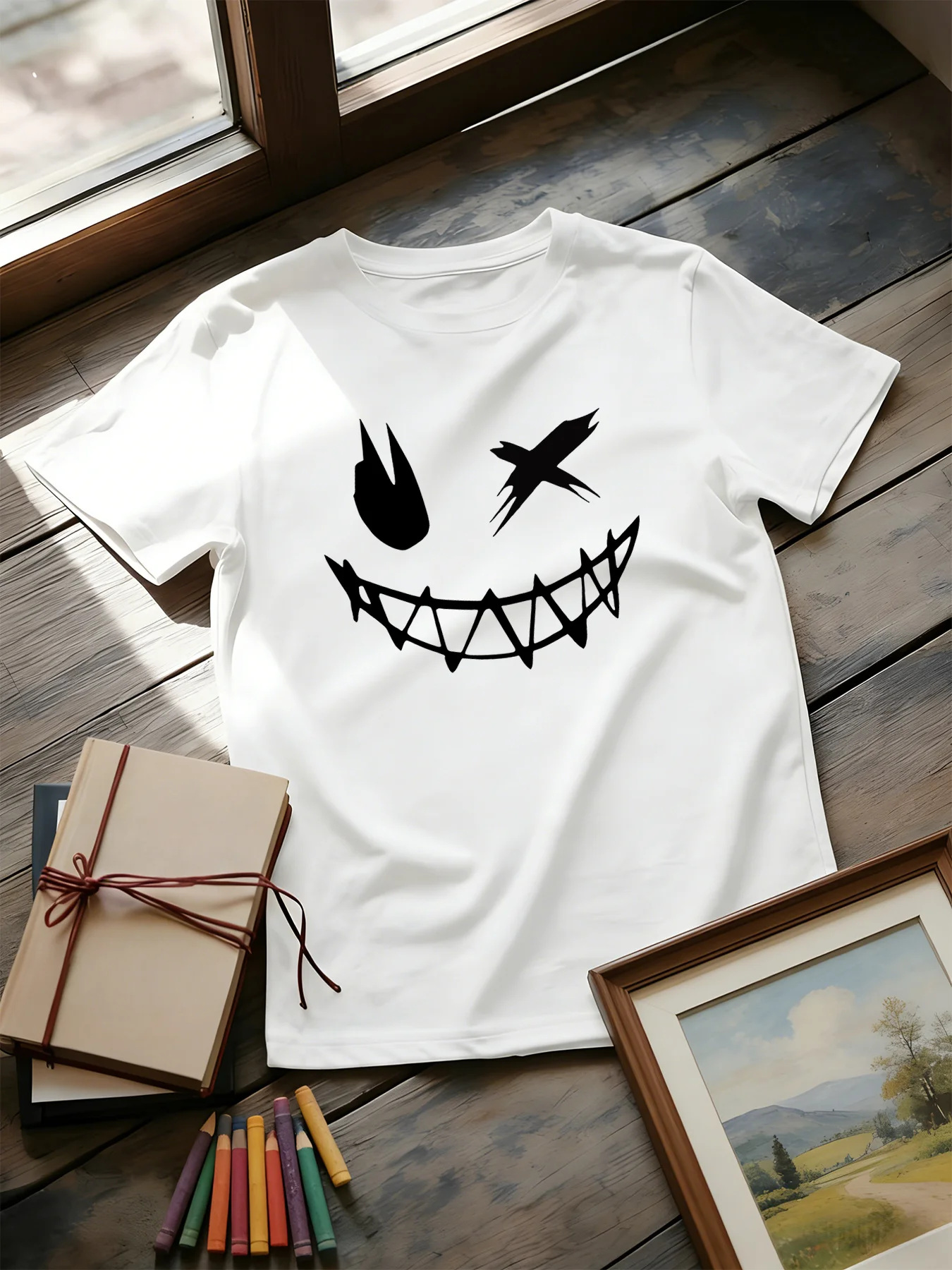 Dark Devil Smiling Face Fashio - огляд і ціна Street Fashion Elements