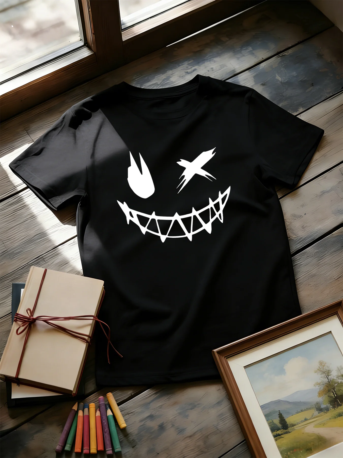 Dark Devil Smiling Face Fashio - огляд і ціна Street Fashion Elements