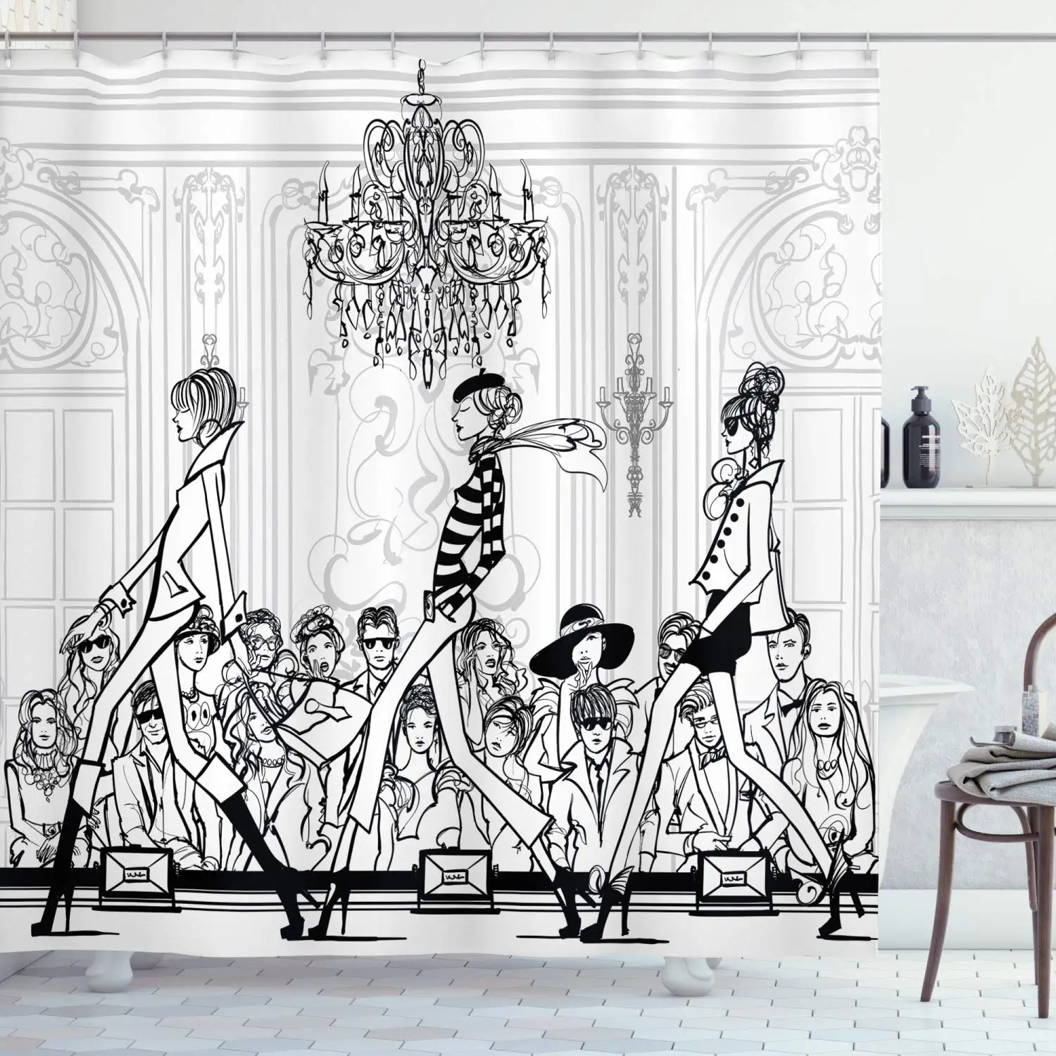 Fashion Woman Shower Curtain M - огляд і ціна Street Fashion Pose