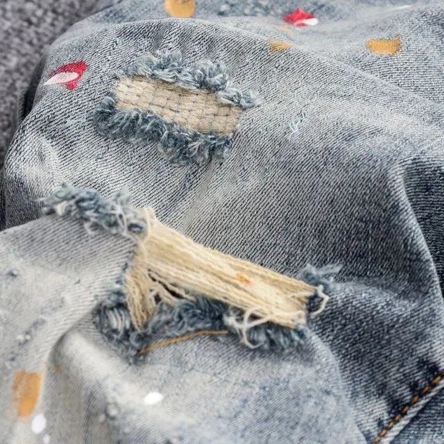 Men's Vintage Denim with Rippe - огляд і ціна Distressed Jean Rip