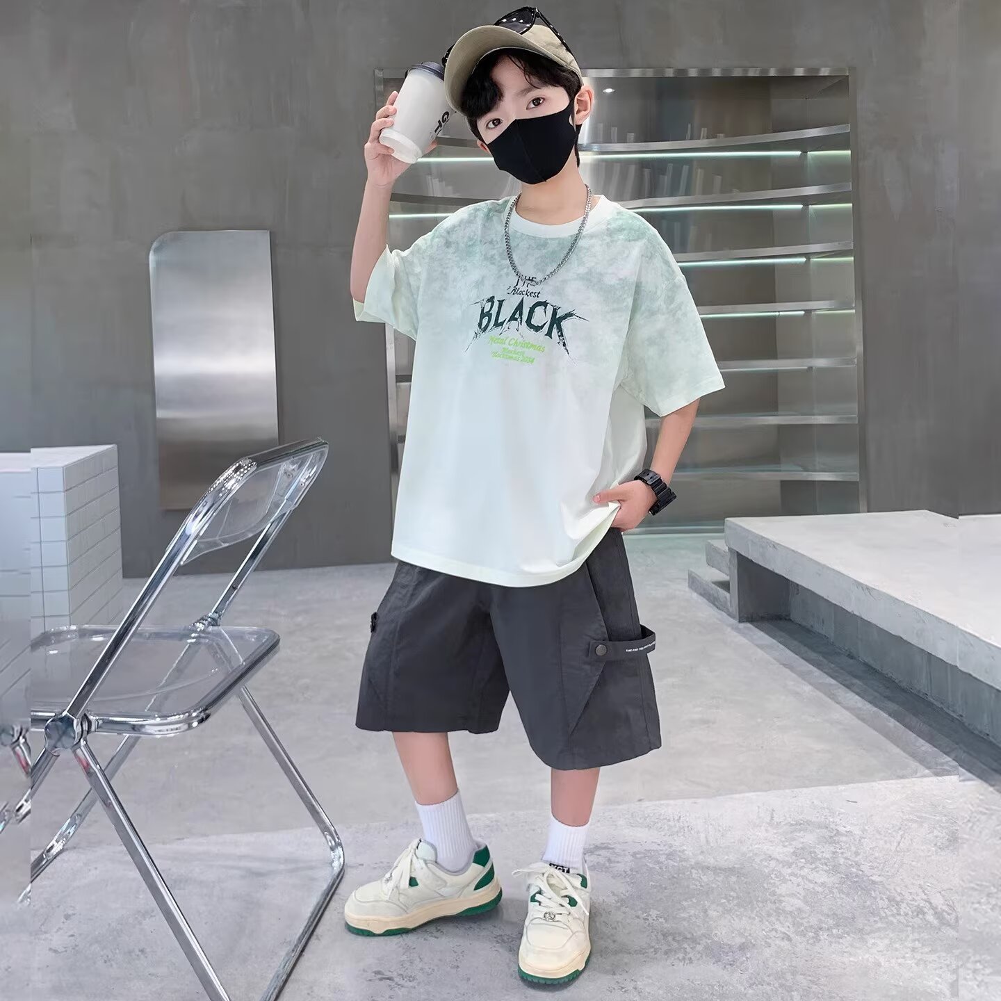 New Summer Boys Suit 120-170 J - огляд і ціна Street Fashion Japan 2025