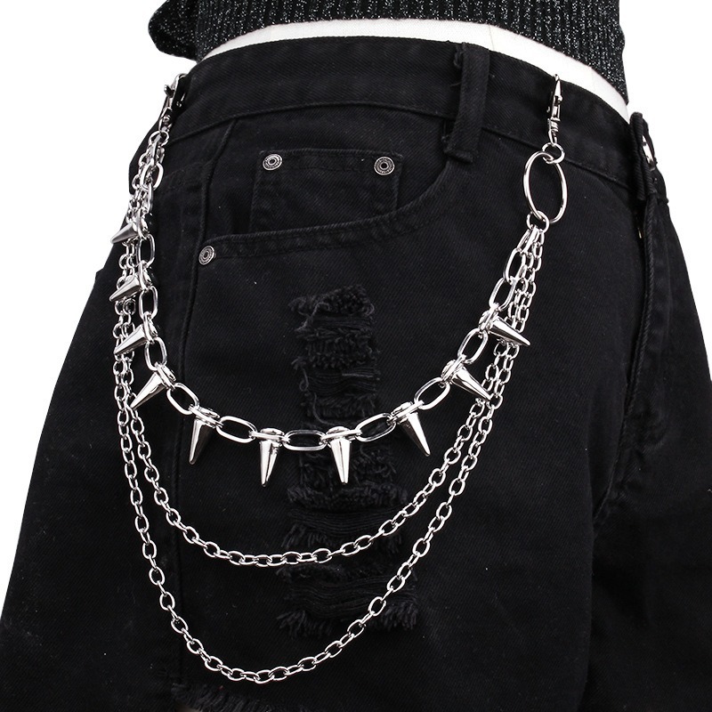 Hip Hop Punk Rock Metal Pants  - огляд і ціна Street Fashion Jewelry