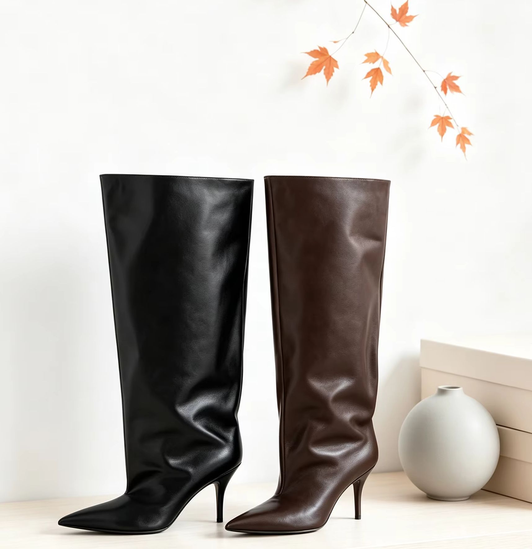 Slouch Wide Cuff Knee High Boo - огляд і ціна Street Fashion Lady