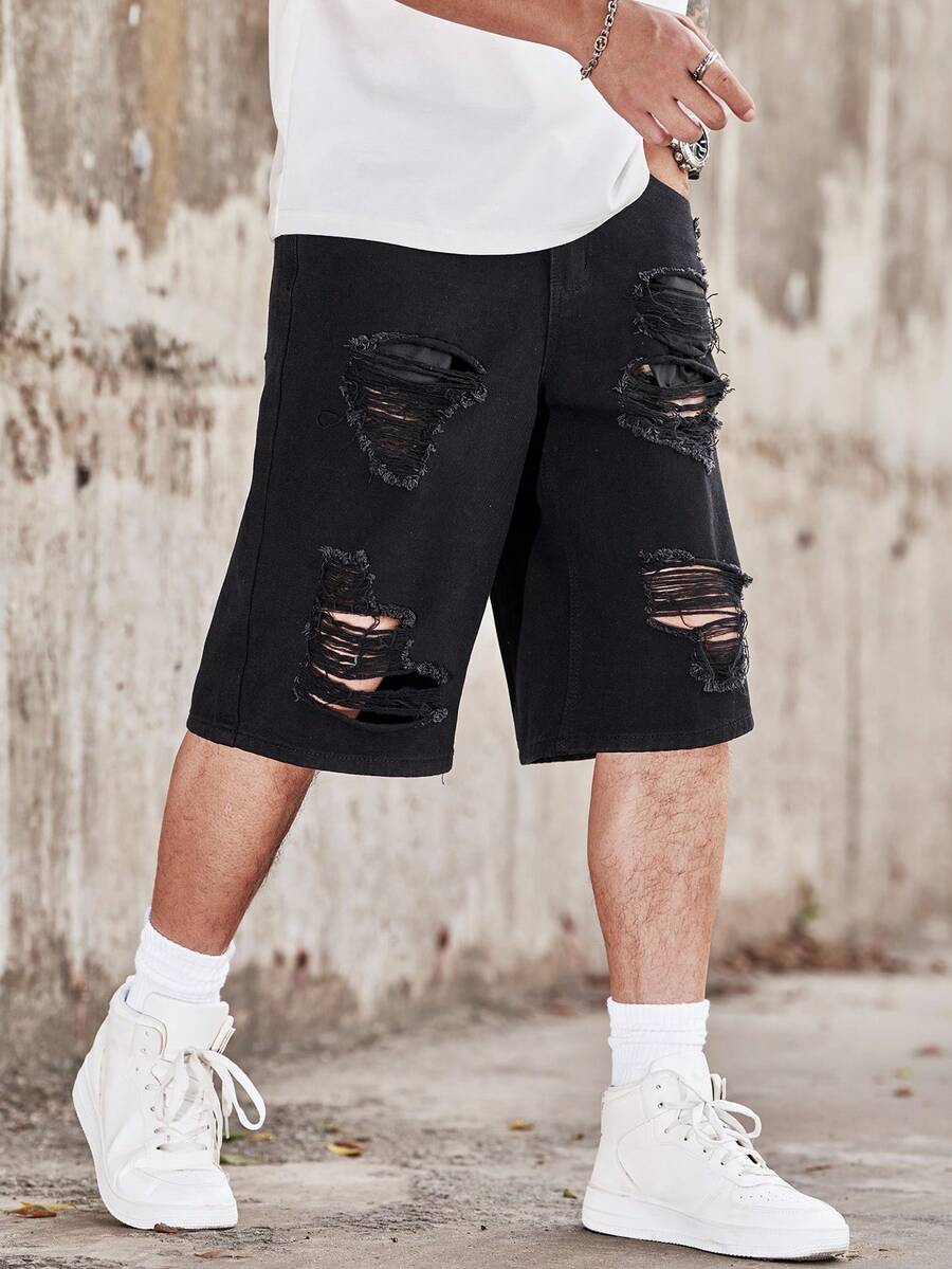 Manfinity Homme Men's Casual D - огляд і ціна Distressed Jean Rip