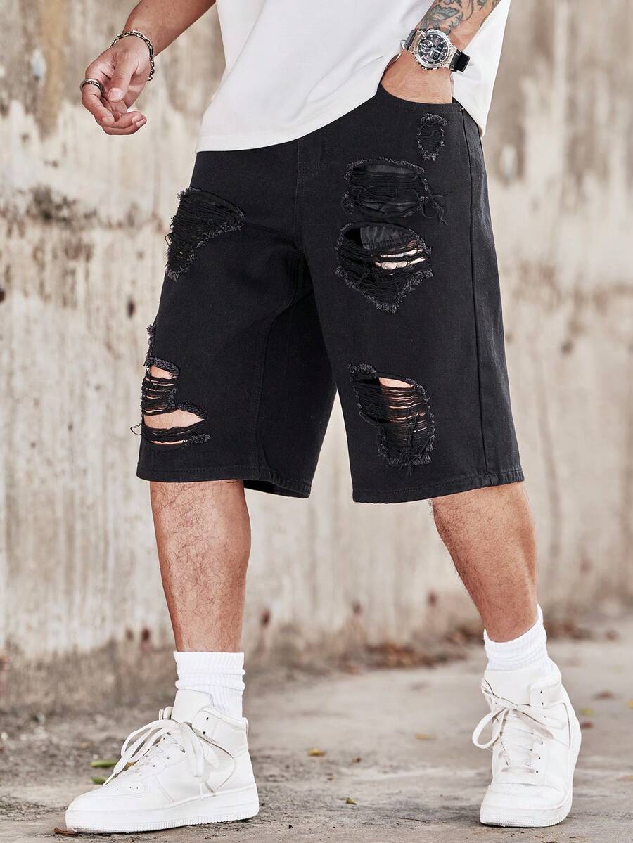 Manfinity Homme Men's Casual D - огляд і ціна Distressed Jean Rip