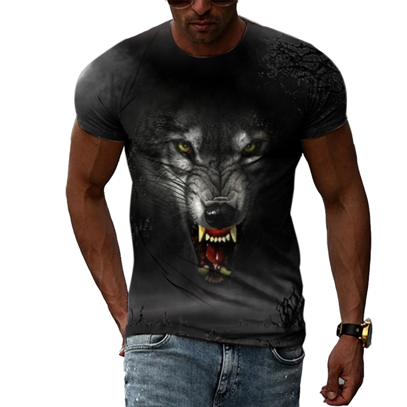 Casual Men's Animal Print T-sh - огляд і ціна Street Fashion Elements