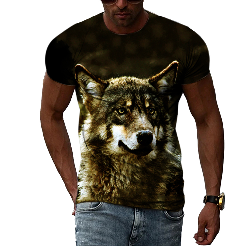 Casual Men's Animal Print T-sh - огляд і ціна Street Fashion Elements
