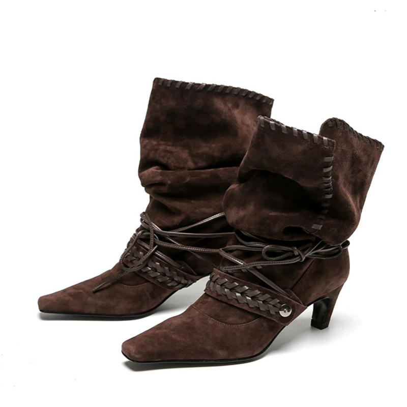 Liyke Autumn Winter Brown Sued - огляд і ціна Street Fashion Lady
