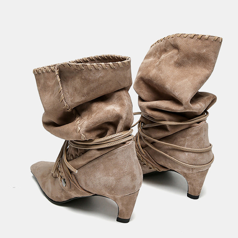 Liyke Autumn Winter Brown Sued - огляд і ціна Street Fashion Lady
