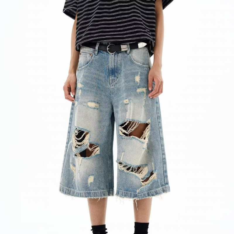 New Men Vintage Ripped Baggy S - огляд і ціна Distressed Jean Rip