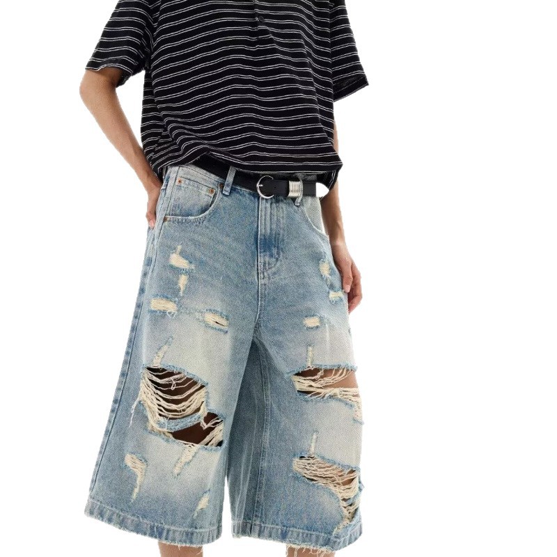 New Men Vintage Ripped Baggy S - огляд і ціна Distressed Jean Rip